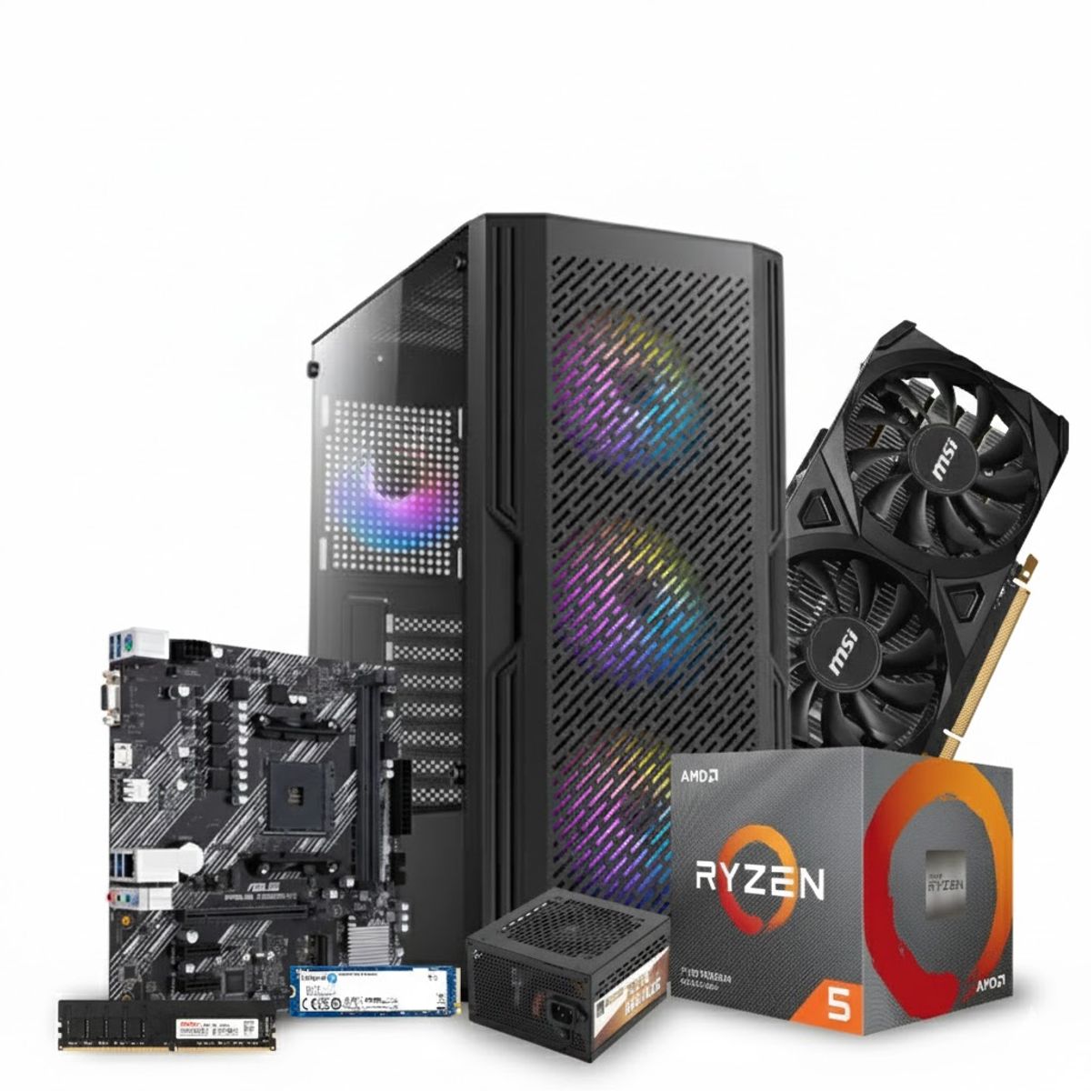 GENERICO - PC GAMER BRONZE - AMD Ryzen 5 3400G - ASUS A520M-K