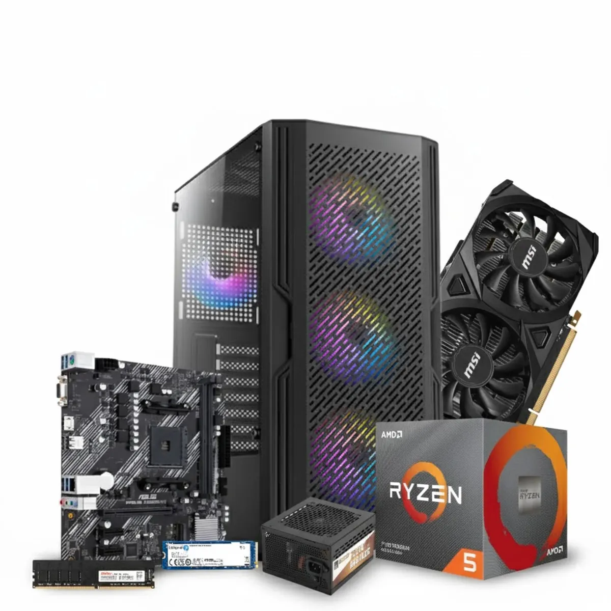 GENERICO - PC GAMER BRONZE - AMD Ryzen 5 3400G - ASUS A520M-K