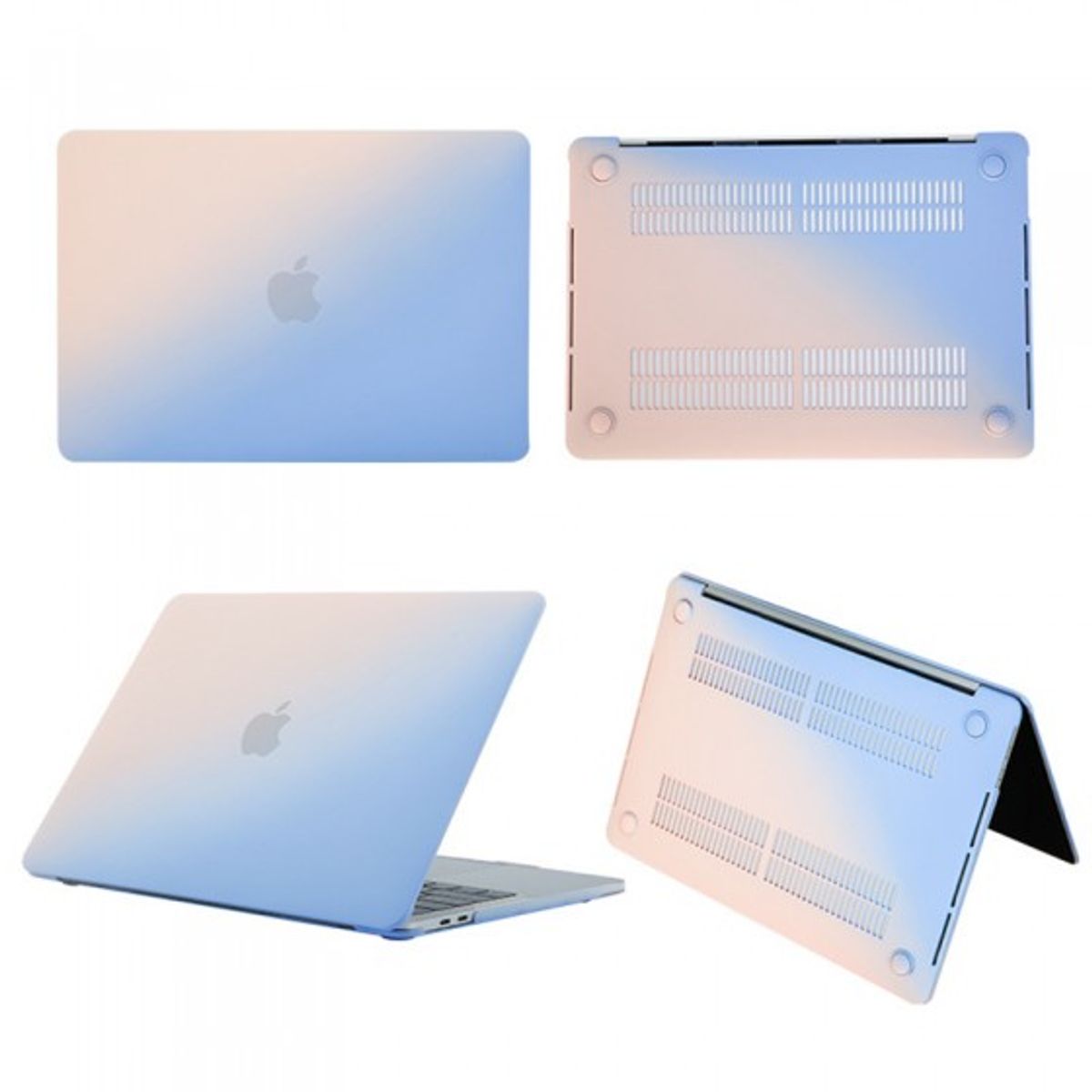 GENERICO - Carcasa protectora para Macbook New Pro 13 A1706/A2338 Rosado Azul