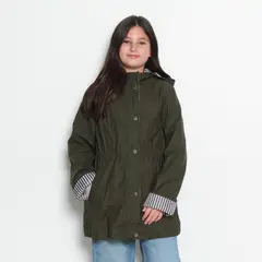 WADOS - CHAQUETA IMPERMEABLE MANGA LARGA CON CAPUCHA NIÑA