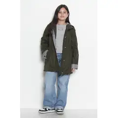 WADOS - CHAQUETA IMPERMEABLE MANGA LARGA CON CAPUCHA NIÑA