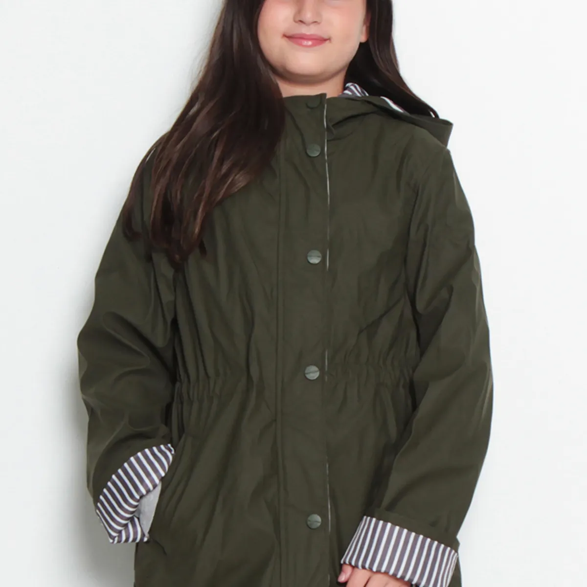 WADOS - CHAQUETA IMPERMEABLE MANGA LARGA CON CAPUCHA NIÑA