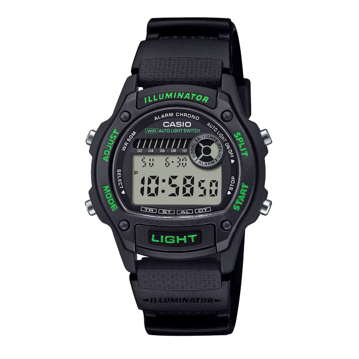 CASIO - Reloj W-220H-1A3V Digital Unisex