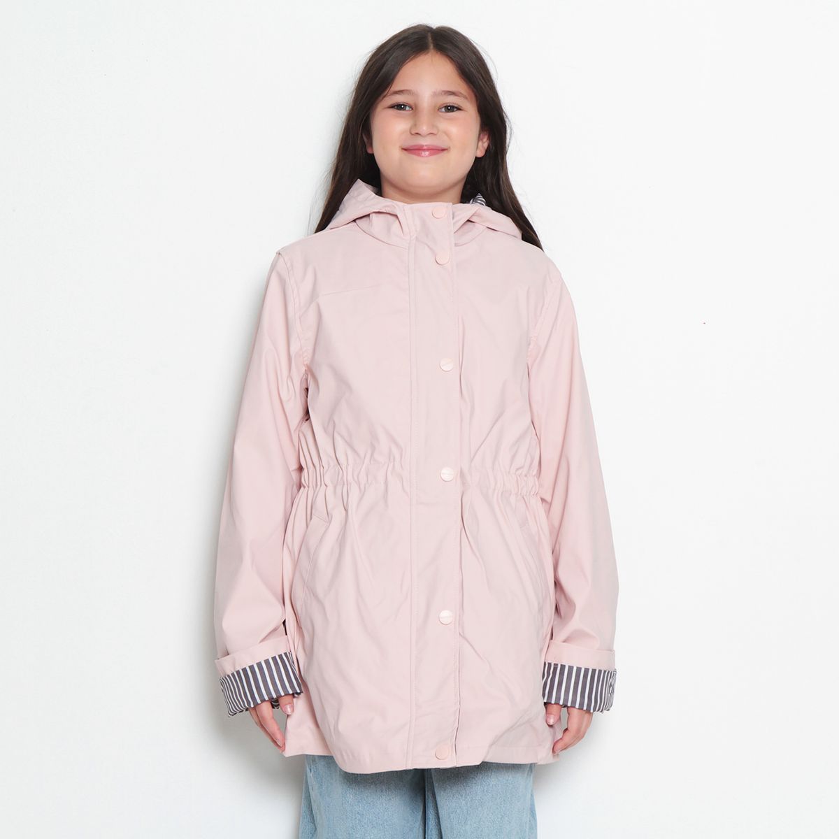 WADOS - CHAQUETA IMPERMEABLE MANGA LARGA CON CAPUCHA NIÑA