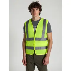 GENERICO - Chaleco Reflectante Amarillo Seguridad - 10 Unidades