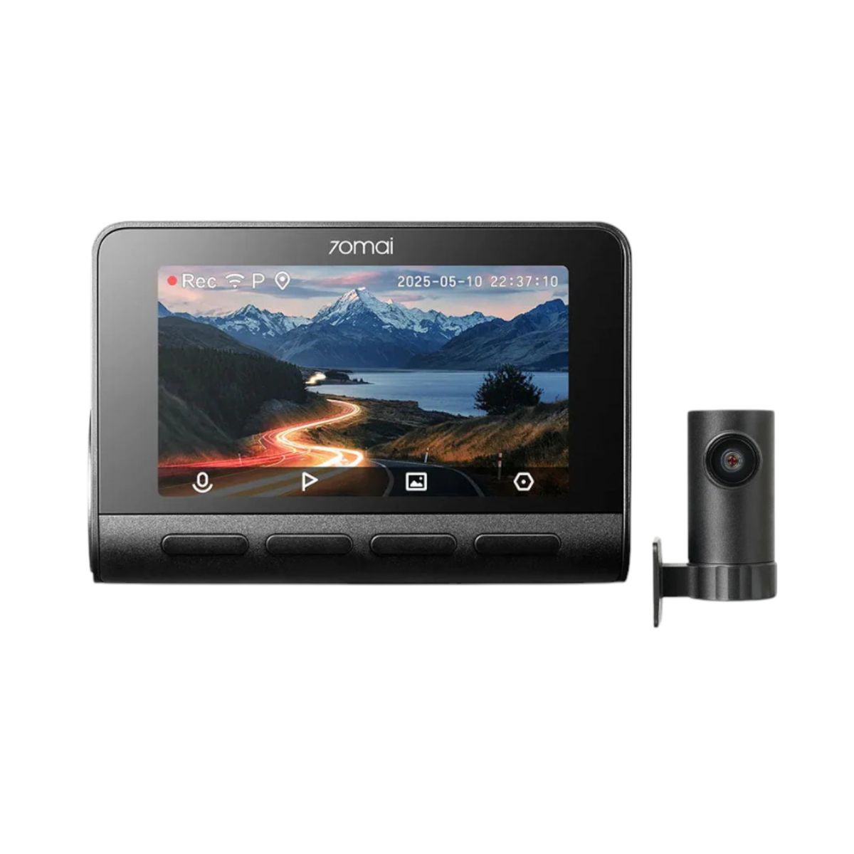 70MAI - Set Dual 70mai A800SE-1 Cámara Para Vehículo 4K HDR GPS ADAS NightVis Wi-Fi A800SE + Trasera RC22