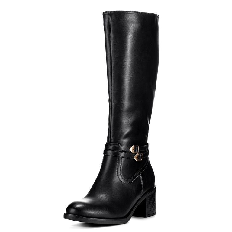 Bota Negro Casual Mujer CZY582