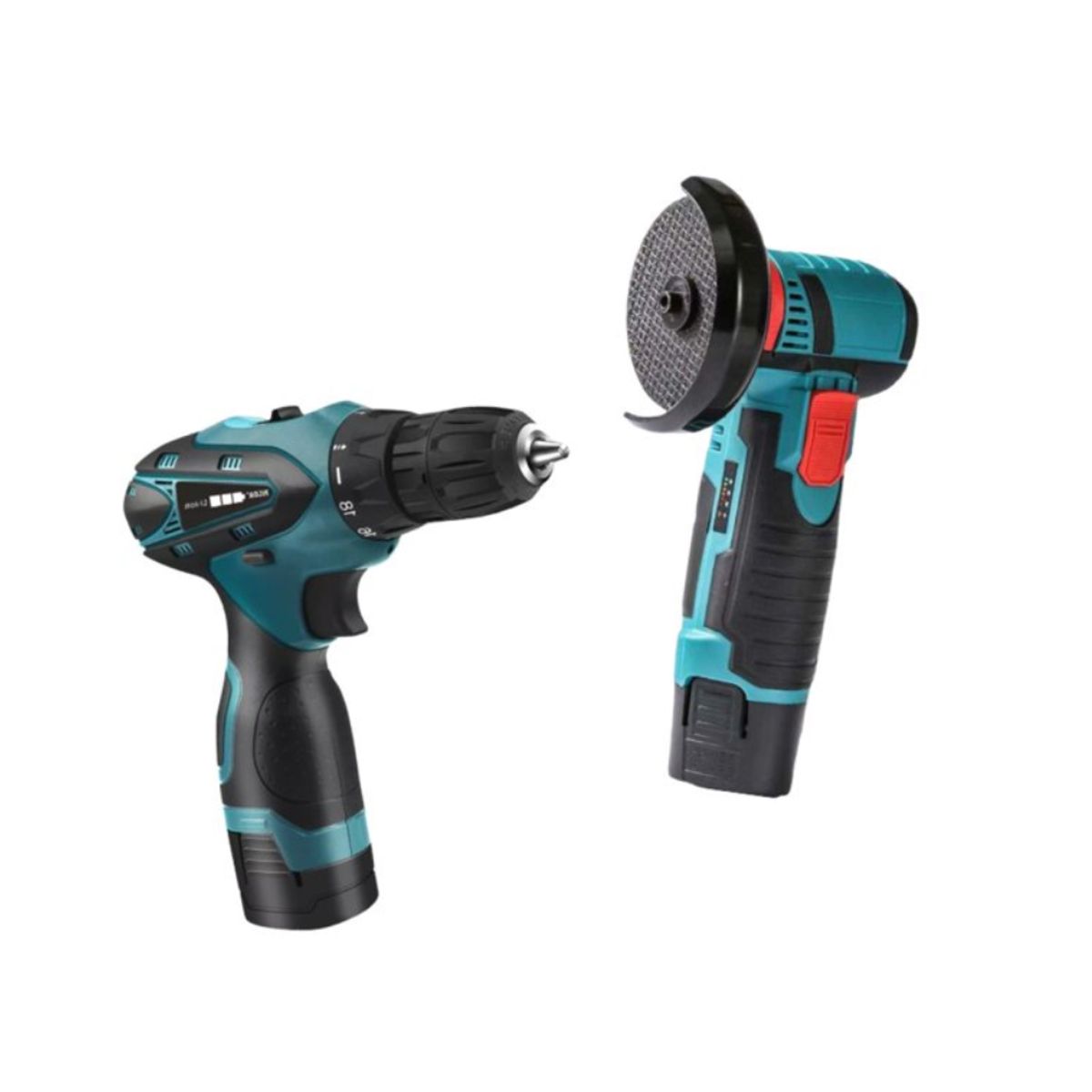 GENERICO - KIT DE MINI TALADRO + MINI AMOLADORA INALAMBRICA 48V