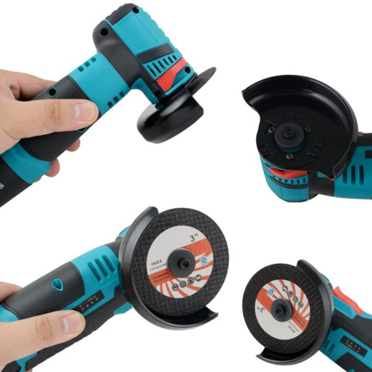 GENERICO - KIT DE MINI TALADRO + MINI AMOLADORA INALAMBRICA 48V
