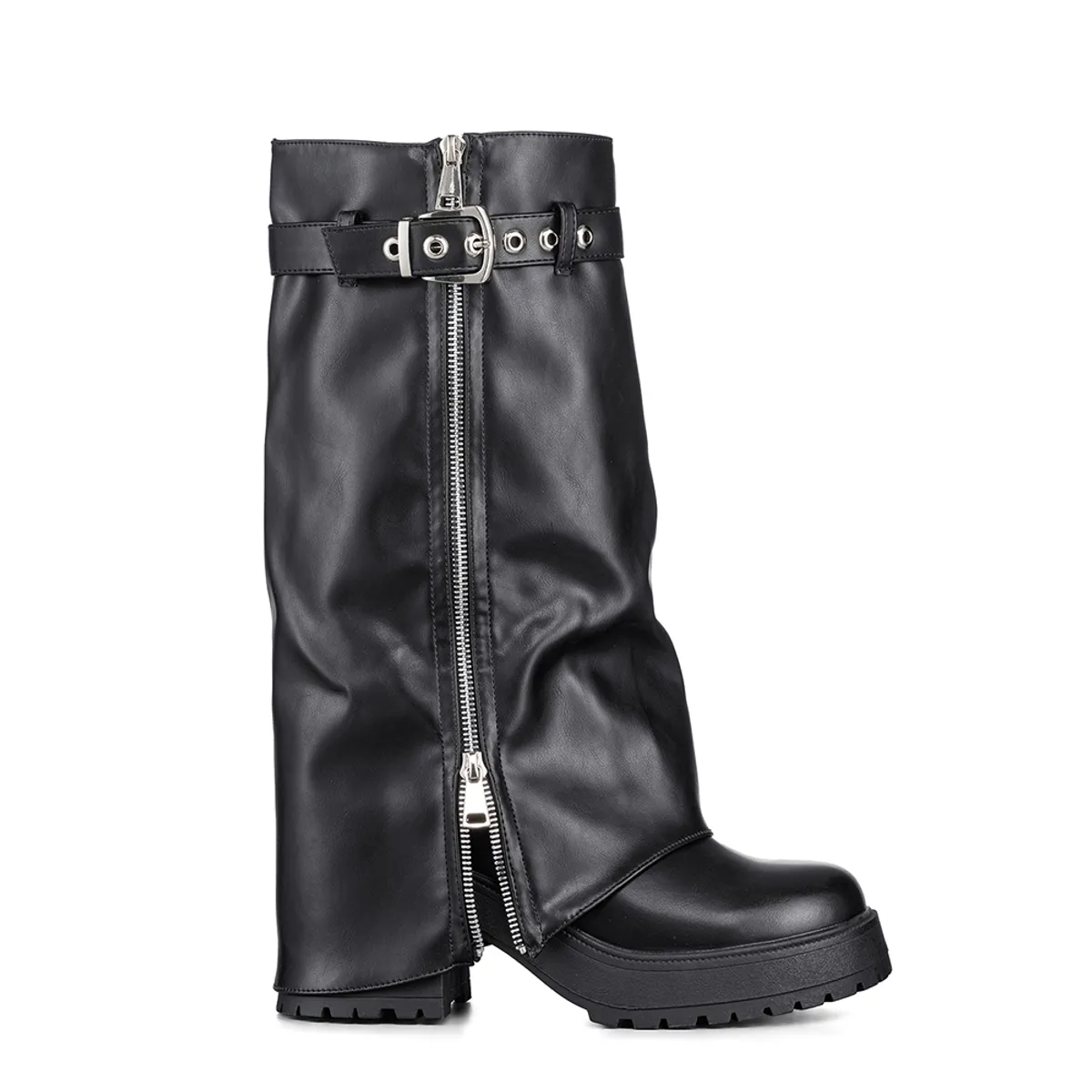 WEIDE - Botas Largas Mujer De Moda Eco Cuero Vintage Weide CZY603