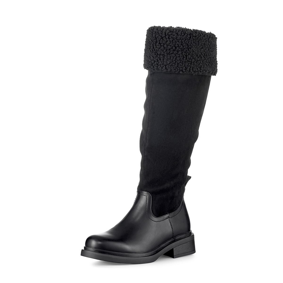 WEIDE - Bota Larga Mujer Moda Gamuza Con Felpa Vintage Weide CZY601