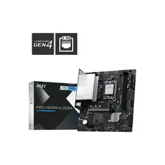 MSI - PRO H610M-A DDR4 Placa madre LGA1700 Micro-ATX PCIe 4.0 2.5G LAN HDMI DP M.2 NVMe