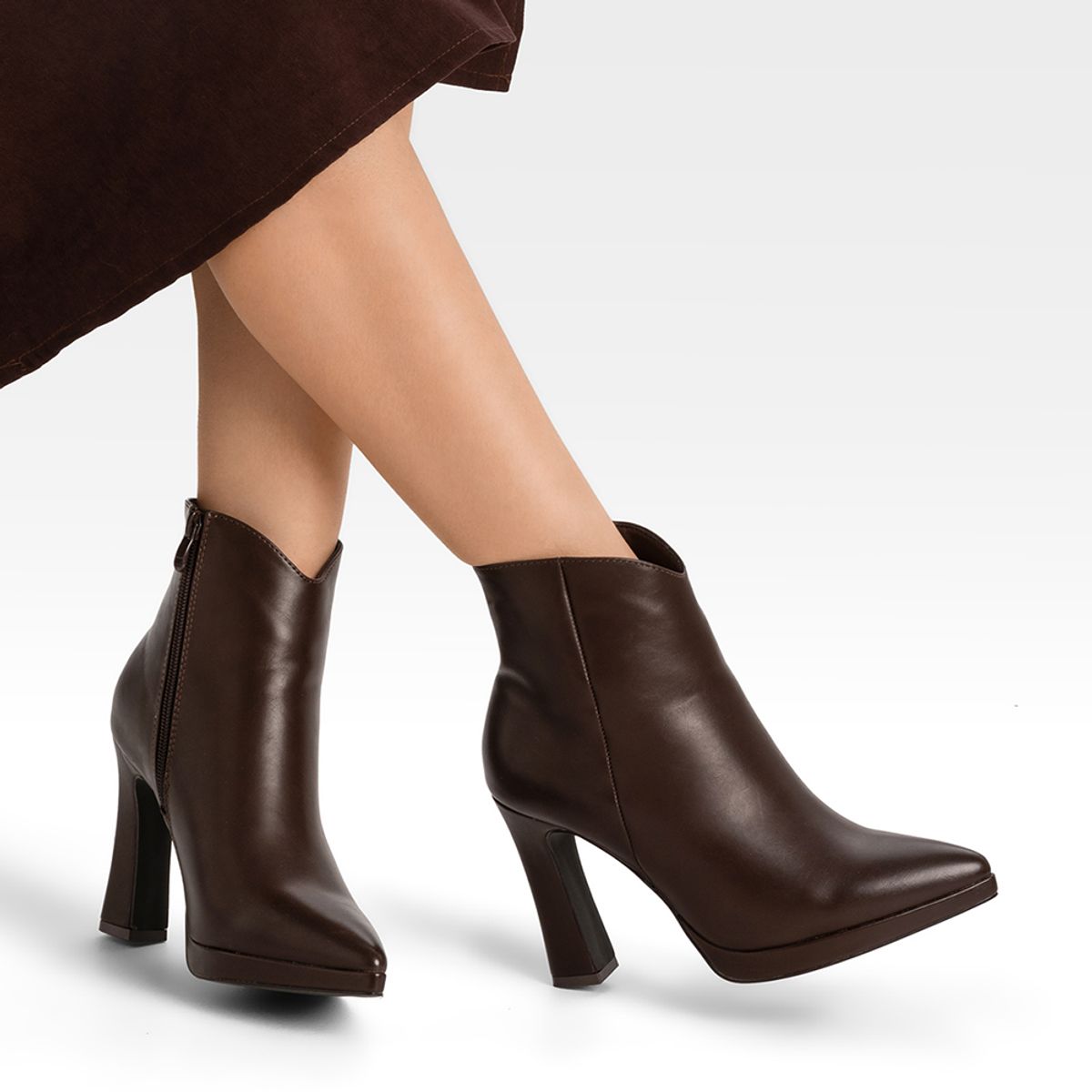 WEIDE - Botin Mujer Casual Taco Grueso Clasico Vintage Weide CZY610
