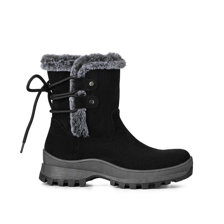 Botin Mujer Casual Con Felpa Plataforma Vintage CZY611