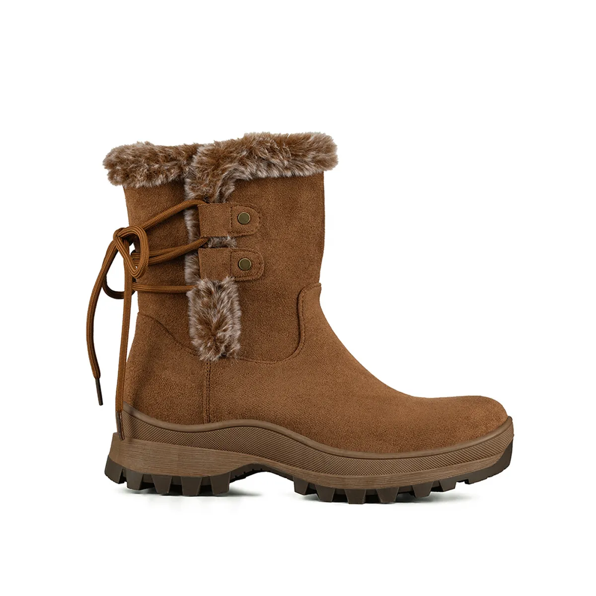 WEIDE - Botin Mujer Casual Con Felpa Plataforma Vintage Weide CZY611