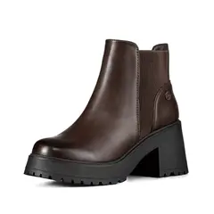 WEIDE - Botin Mujer Casual Eco Cuero Con Felpa Vintage CZY612