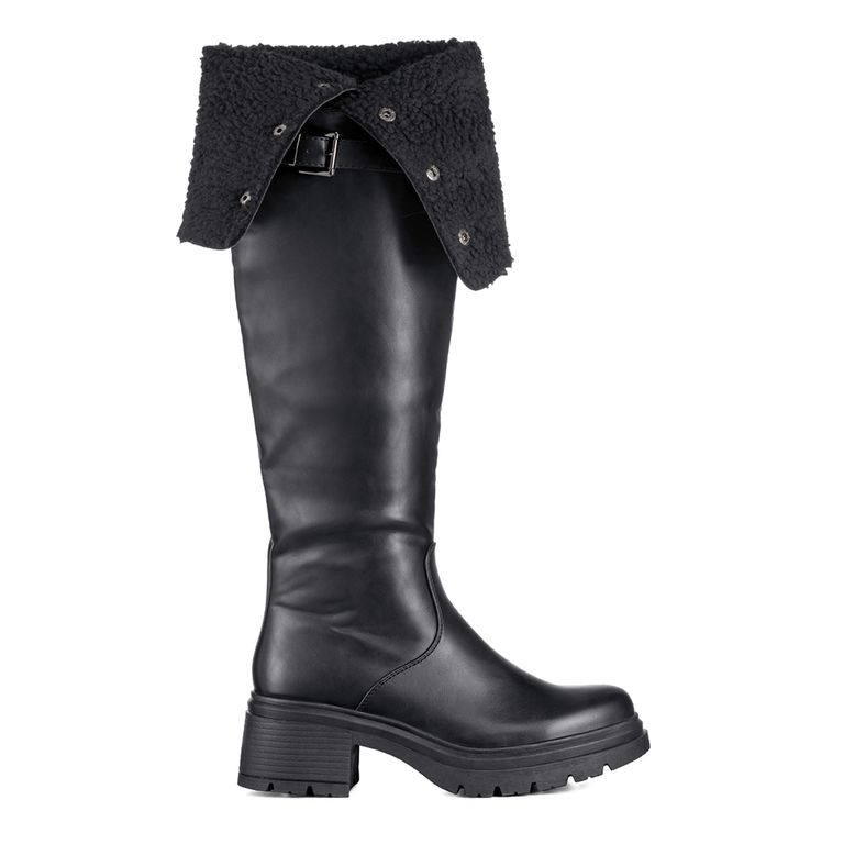 Botas Largas Mujer Tacón Grueso