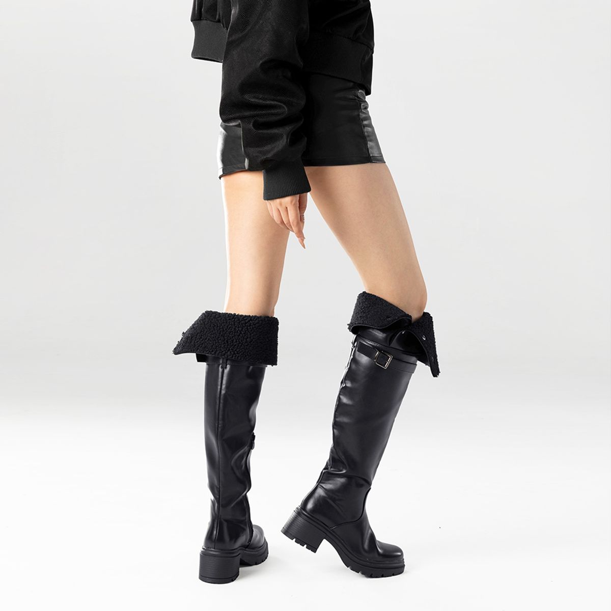 WEIDE - Botas Largas Mujer De Moda Comodo Tacon Grueso Weide CZY615