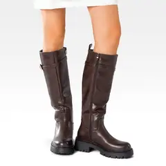 WEIDE - Bota Larga Mujer Eco Cuero Moda Antideslizante CZY617