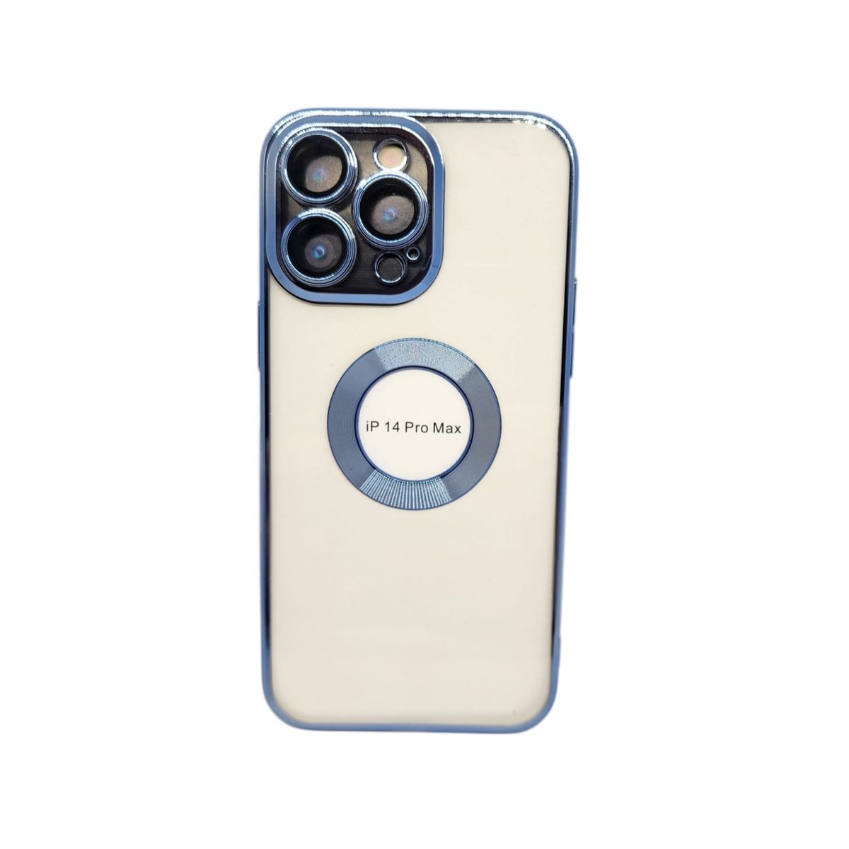 GENERICO - Funda elegante transparte generica iPhone 14 Pro Max CELESTE