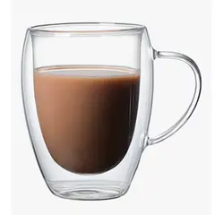 GENERICO - Tazon Café Leche Te Doble Pared 450ml Frio Caliente