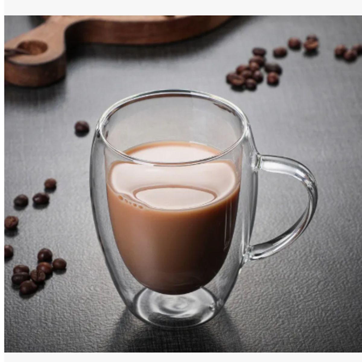 GENERICO - Tazon Café Leche Te Doble Pared 450ml Frio Caliente