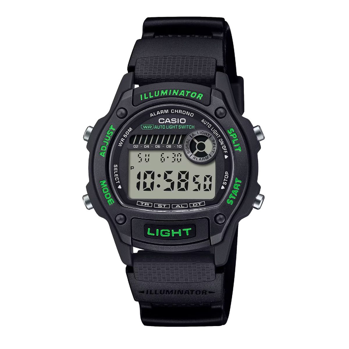 CASIO - Reloj W-220H-1A3V Digital Unisex