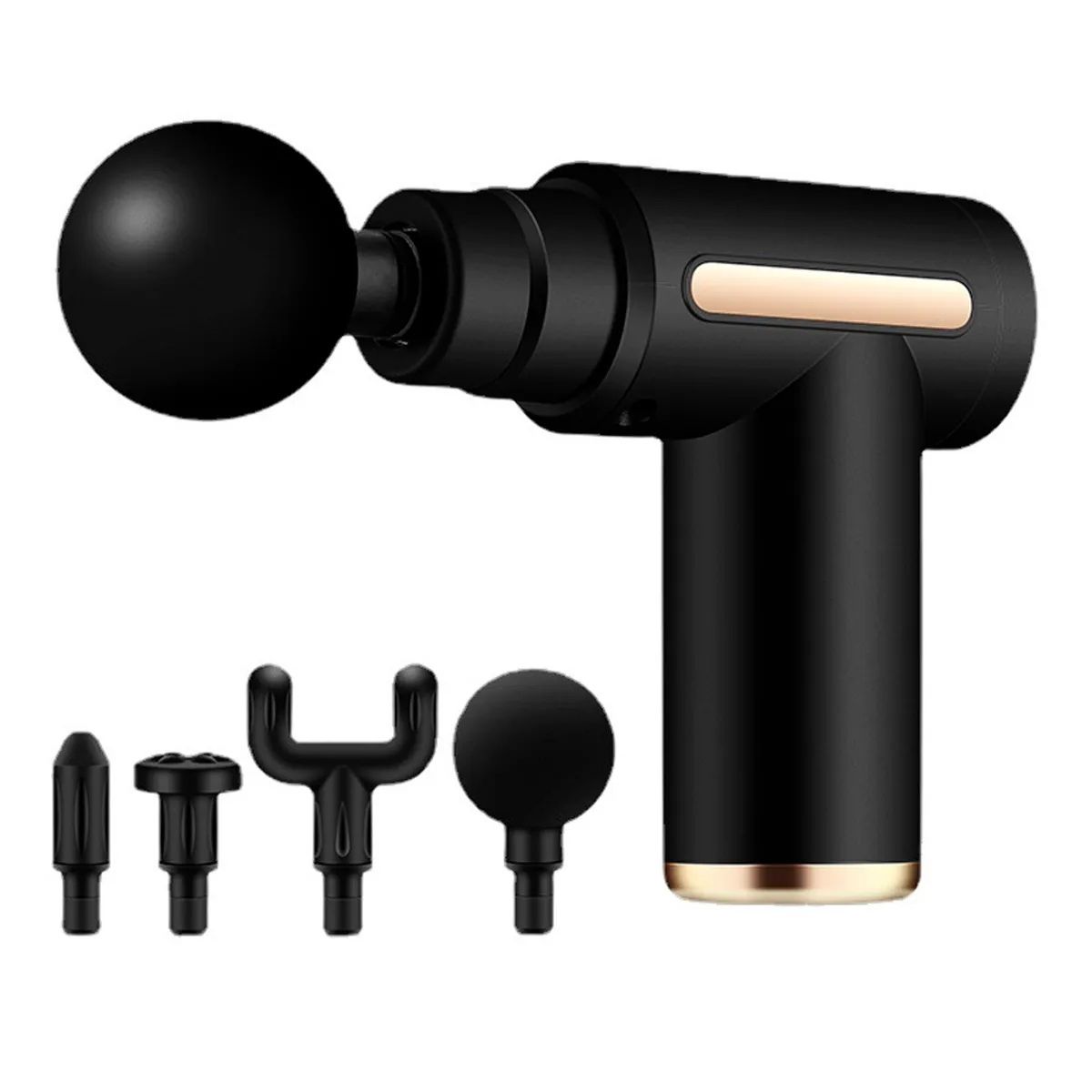IRM - Facial Gun Pistola De Masaje Recargable Masajeador Portatil USB Negro