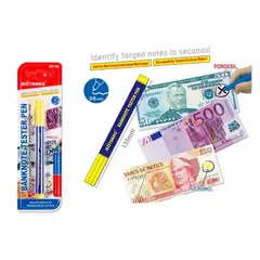 GENERICO - Lapiz Detector De Billetes Amarillo 13cm