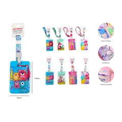 GENERICO - Porta credencial Con Lanyard Diseños Surtidos 70x110mm