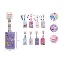 GENERICO - Porta credencial Con Lanyard Cute 7x11cm Diseños Surtidos
