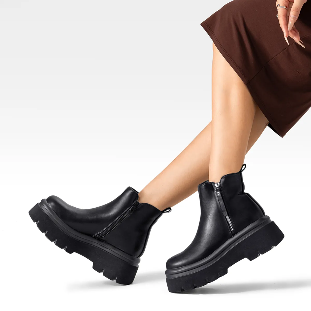 WEIDE - Botin Casual Mujer Plataforma Antideslizante Moda Weide DH81
