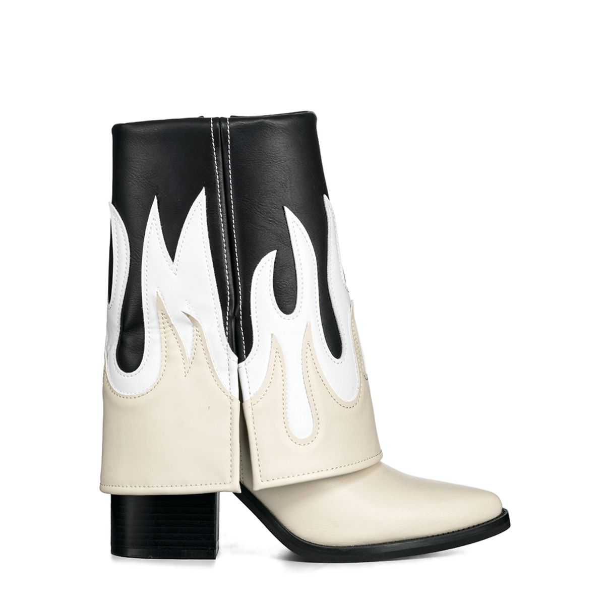 WEIDE - Botas Largas Mujer Eco Cuero De Moda Taco Alto Weide DH83