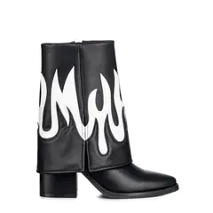 WEIDE - Botas Largas Mujer Eco Cuero De Moda Taco Alto DH83