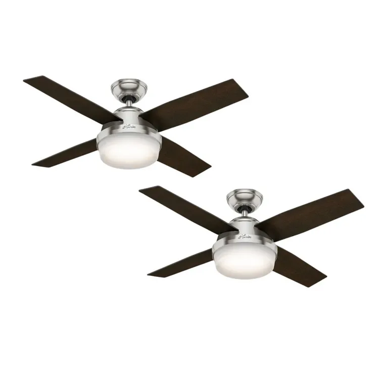 HUNTER PACK X2 VENTILADOR DE TECHO DANTE NIQUEL 44"