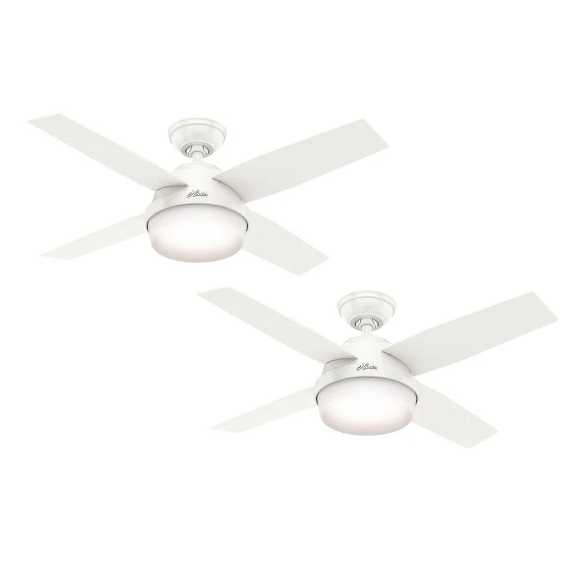 HUNTER - PACK X2 VENTILADOR DE TECHO HUNTER DANTE BLANCO 44"