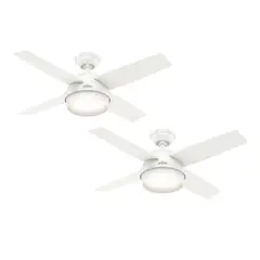 HUNTER - PACK X2 VENTILADOR DE TECHO DANTE BLANCO 44