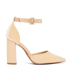 WEIDE - Zapato Taco Alto Beige Fiesta Mujer GH62
