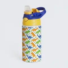 SM - Botella de Agua Infantil Dinosaurios 500 ml Aluminio Libre de BPA Escolar