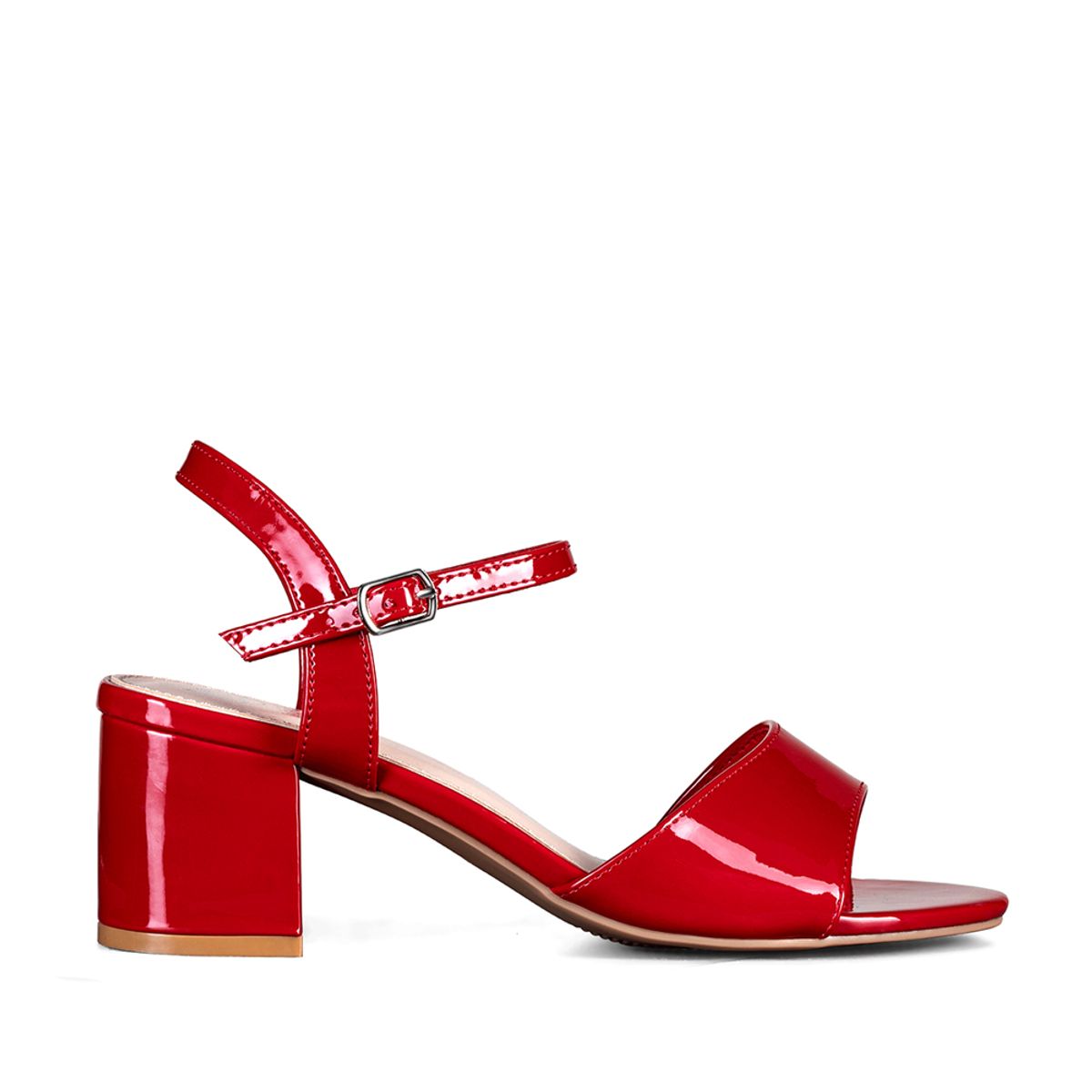 WEIDE - Sandalia Casual Taco Roja Mujer Weide GH64