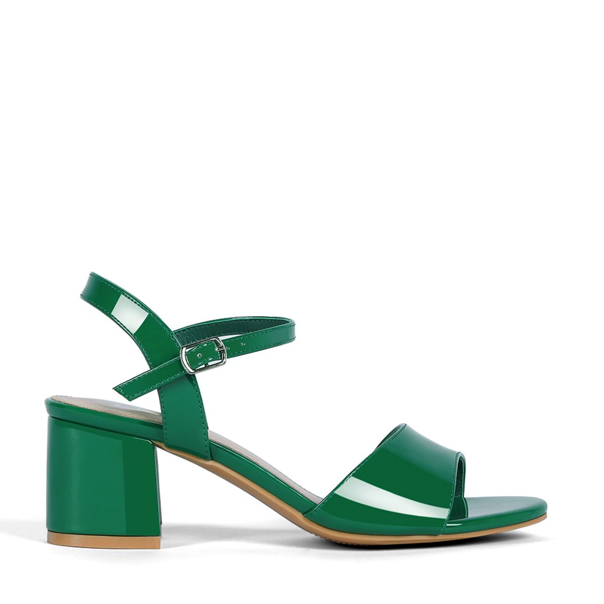 WEIDE - Sandalia Casual Taco Verde Mujer Weide GH64
