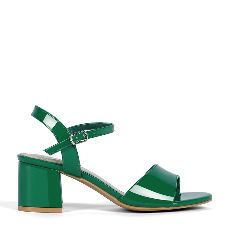 Sandalia Casual Taco Verde Mujer GH64