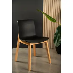 TENDENCIA HOME - PACK 2 SILLAS PARA COMEDOR MODELO SELENA COLOR NEGRO