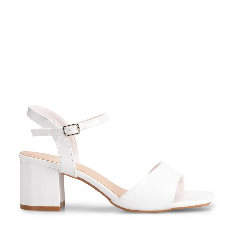 Sandalia Casual Taco Blanca Mujer GH79