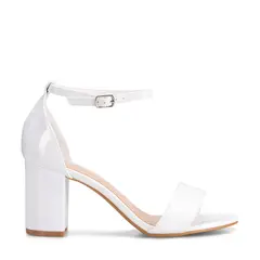 WEIDE - Sandalia Casual Taco Alto Blanca Mujer GH80