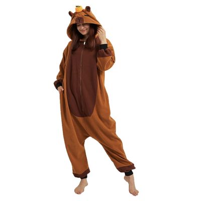 Imagen 2 del producto Pijama Animales Capibara Kigurumi Polar Enterito