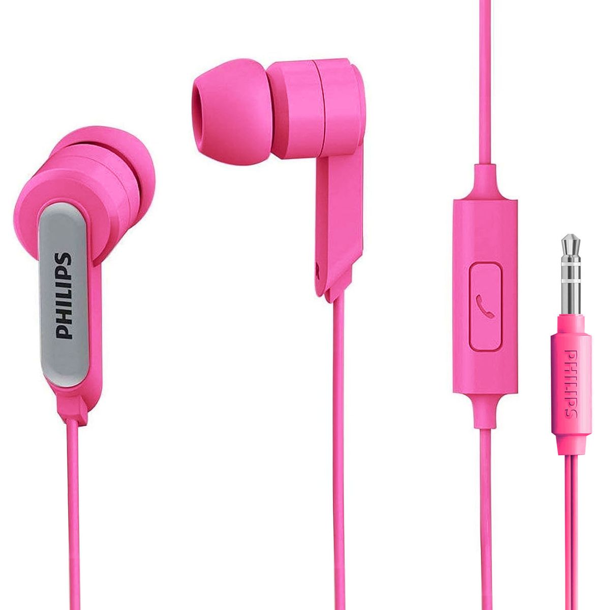 PHILIPS - Audifonos Manos Libres Conexion 3.5mm Philips SHE1405 Fucsia