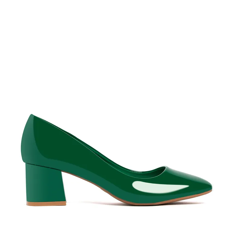 Zapatos Taco Verde Oficina GH52