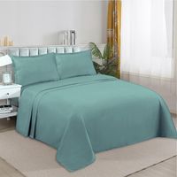 Juego De Sabanas 100% Algodón De 1 Plaza + 1 Funda Almohada - Multicolor - 1 Plaza