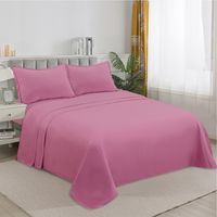 Juego De Sabanas 100% Algodón De 1 Plaza + 1 Funda Almohada - Multicolor - 1 Plaza